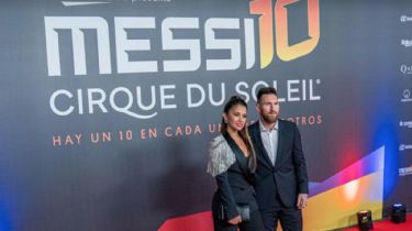 Lio Messi asistió al estreno de Cirque du Soleil "Messi 10"