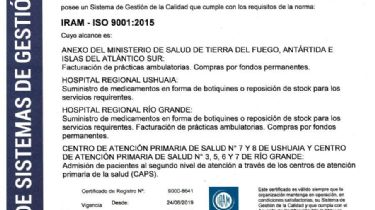 Ministerio de Salud revalidó la certificación de calidad ISO 9001:2015
