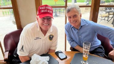 Donald Trump y Mauricio Macri se reunieron y almorzaron en Florida