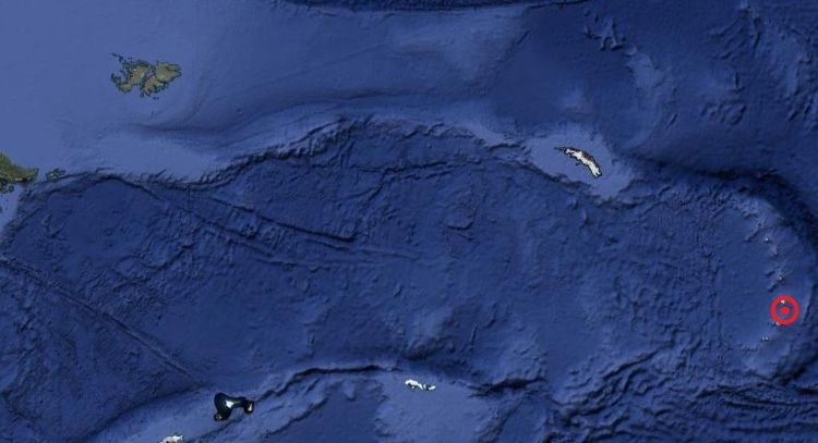 Dos sismos de 4.7 y 4.8 grados se registraron en las islas Sandwich Del Sur