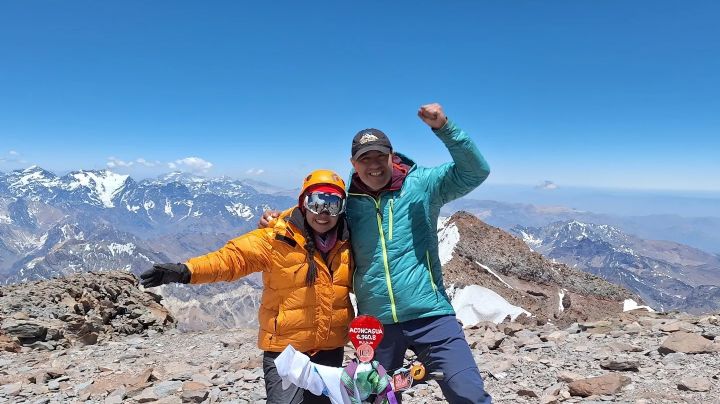 Orgullo fueguino: dos montañistas de Río Grande hicieron cumbre en el Aconcagua